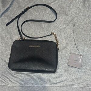 Michael Kors black crossbody bag with Necklace included✨